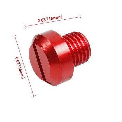 Mirror Hole Plug Screws M10x1.25 - Set of 2 for Motorcycles