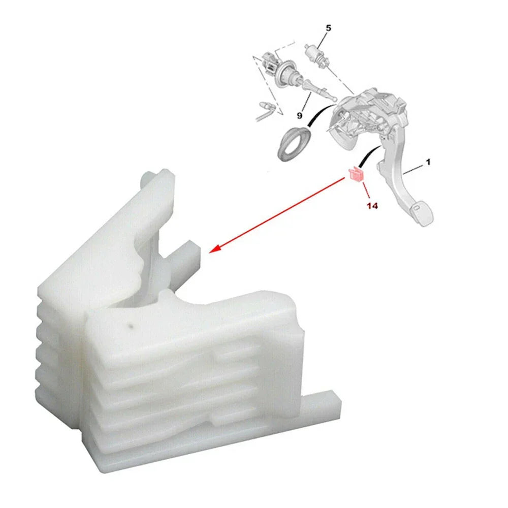 Clutch Pedal Spring Clip Compatible with Citroen