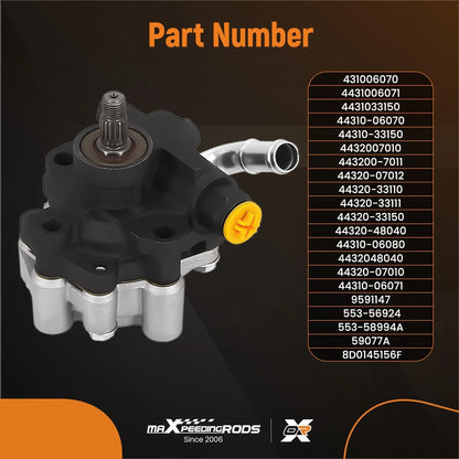 Power Steering Pump for Camry LE/XLE & Highlander V6 2002-2006
