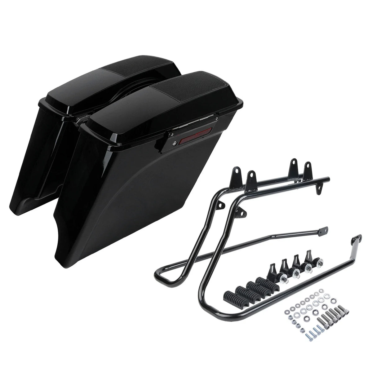 5" Stretched Speaker Lid Bracket for Harley Softail Saddlebags 1984-2017