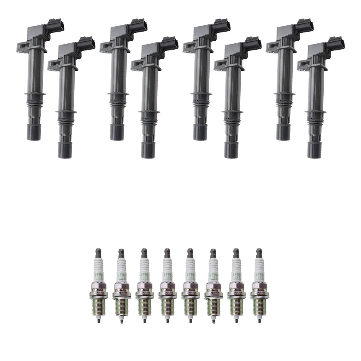 Set of 8 Ignition Coils & NGK Spark Plugs for Ram 1500 4.7 V8 (2002–2008)