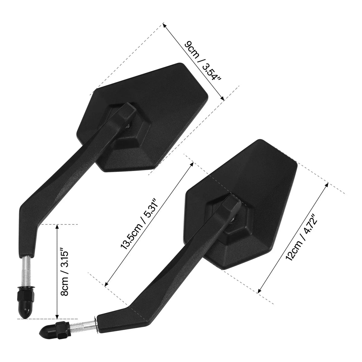 2023-2025 Harley CVO Road Glide Black Rear-View Mirrors