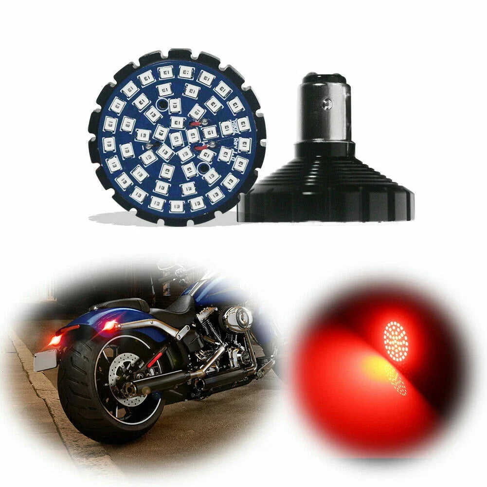 2X Red LED Rear Turn Signal Lights for Harley Davidson