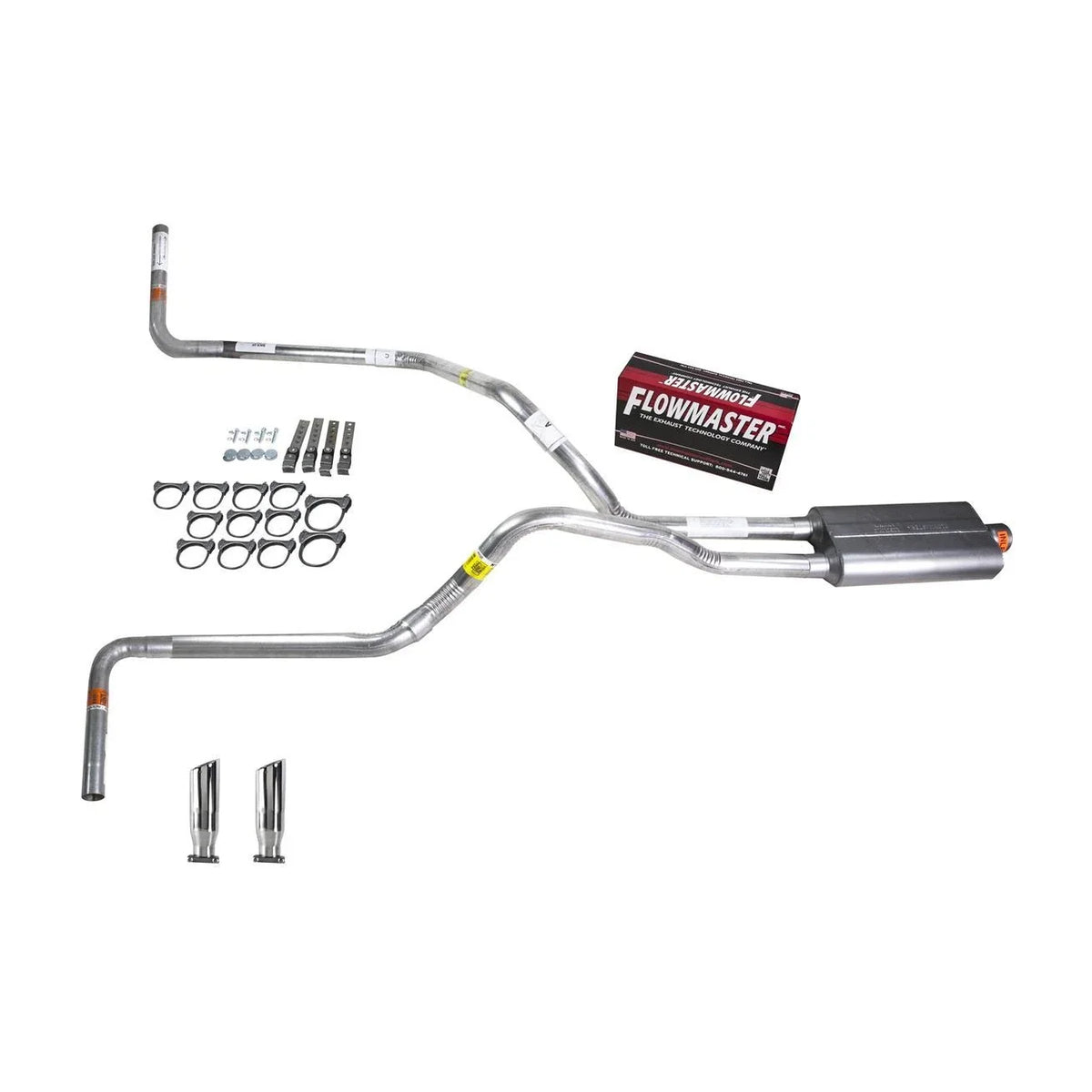 Dual Exhaust 2.5" Pipe for S10/S15 (1983–1994) Flowmaster 50 RC Tip Side Exit