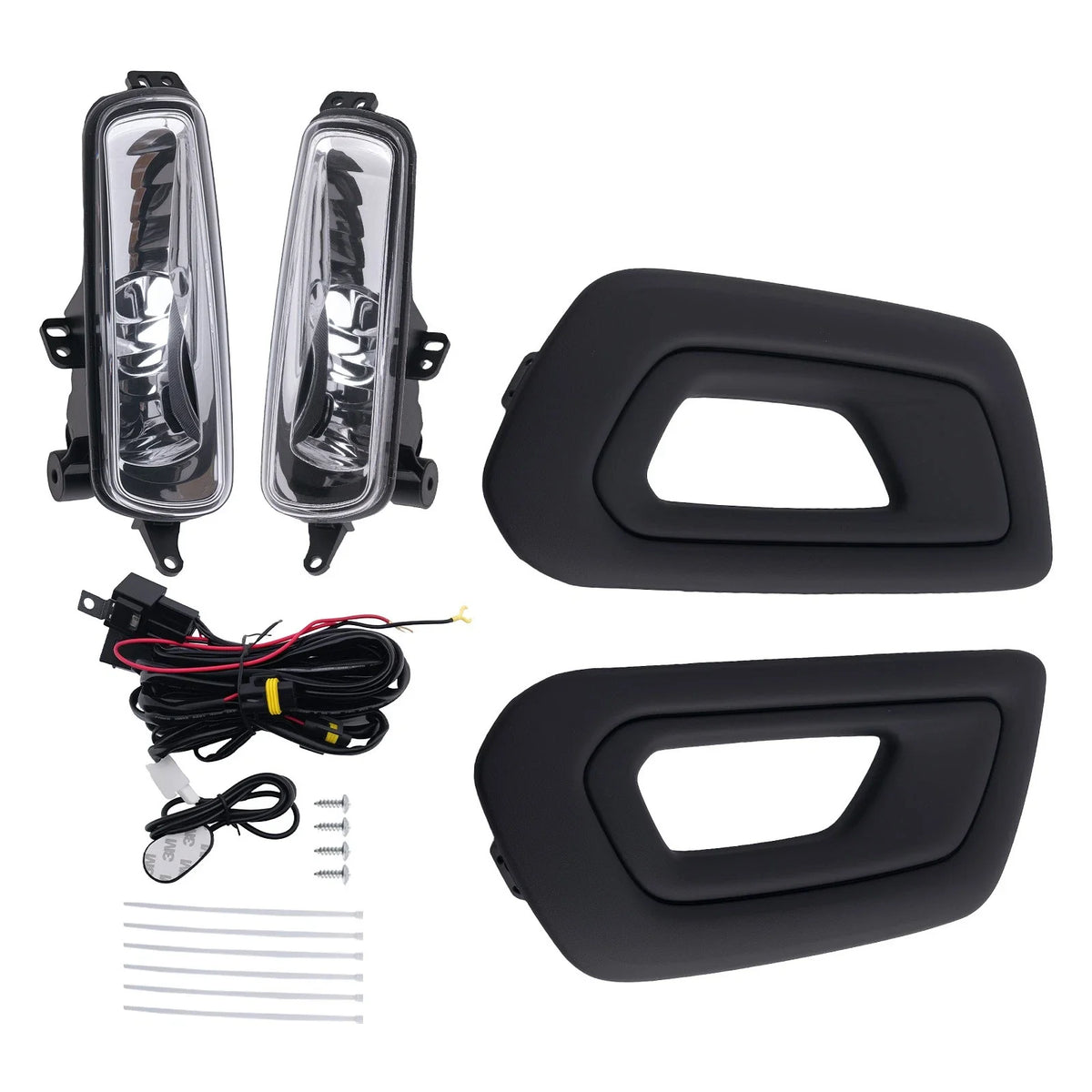 Fog Lamp Set with Wiring and Bezels for Ford Transit (2020-2024)