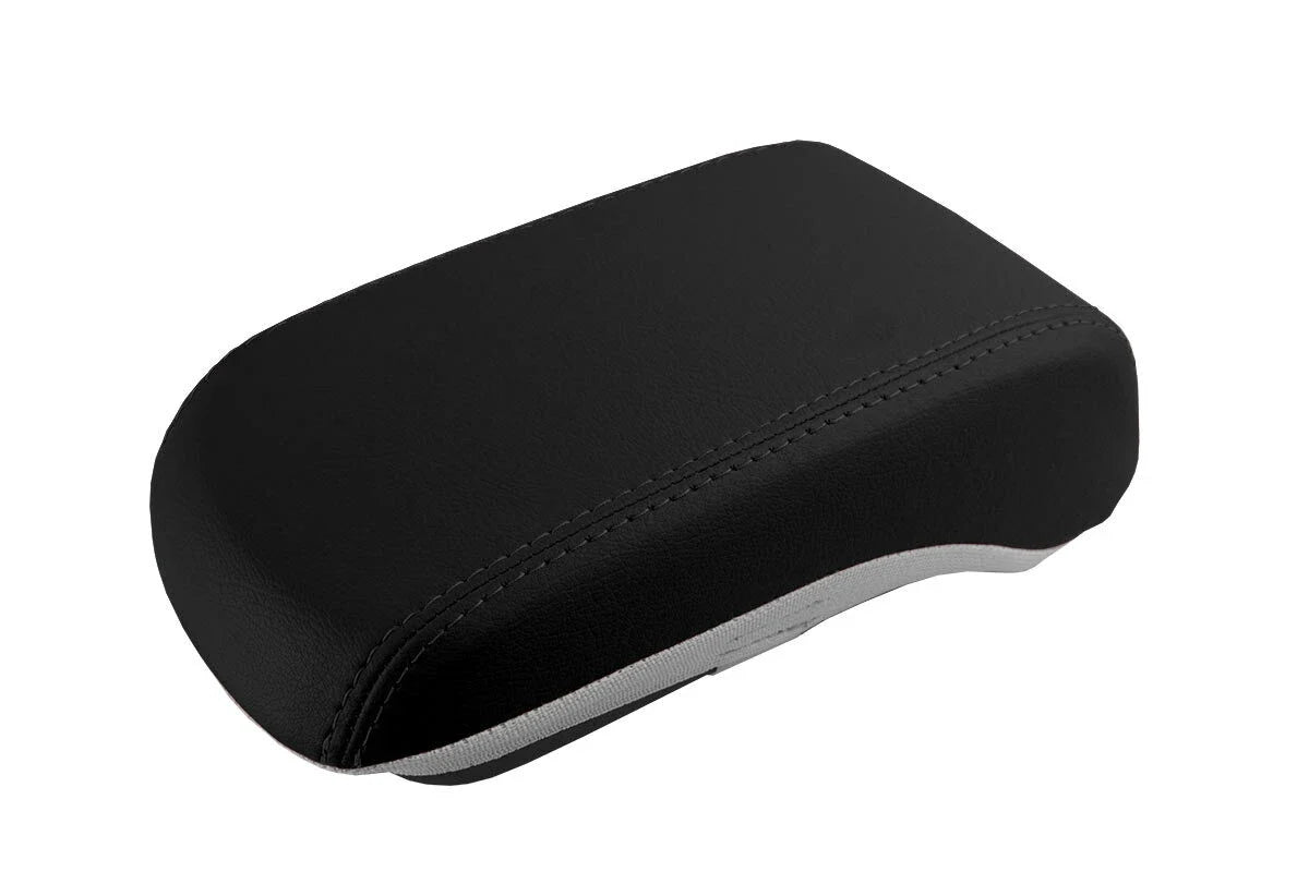 Leather Console Lid Pull Over Cover for Mitsubishi Lancer (2008–2016) Black