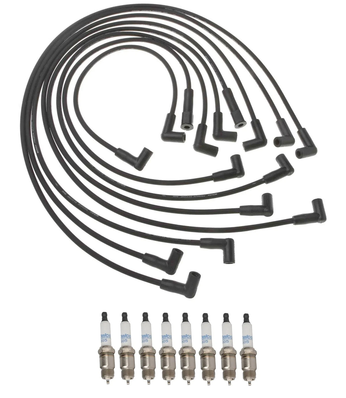 Pro Ignition Wire Set & ACDelco 8 Platinum Spark Plugs for Malibu C2500 (1996–2005)