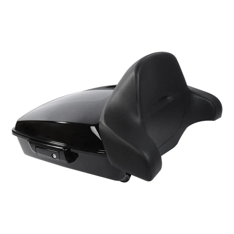 Chopped Trunk Backrest - Vivid Black for Harley Touring (2009–2013)