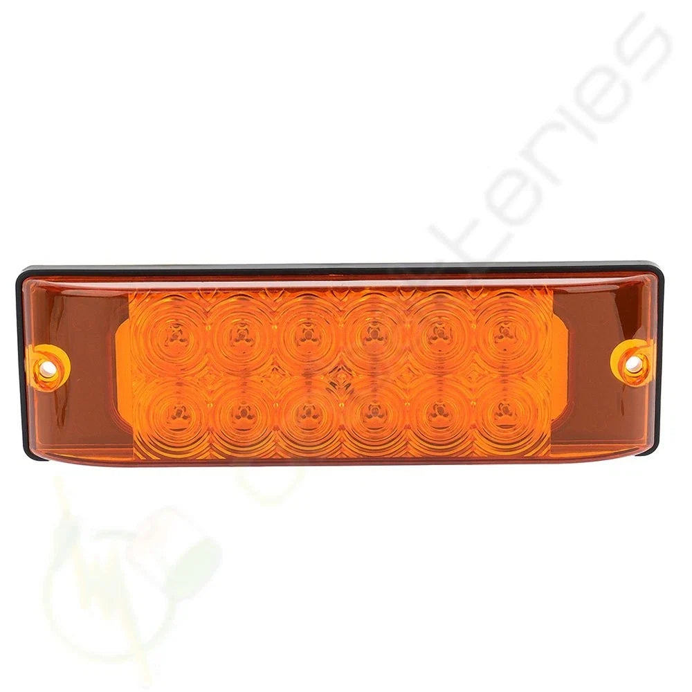 2X 8 Inch Amber LED Side Turn Tail Lights for Pickup Truck Lorry Boat