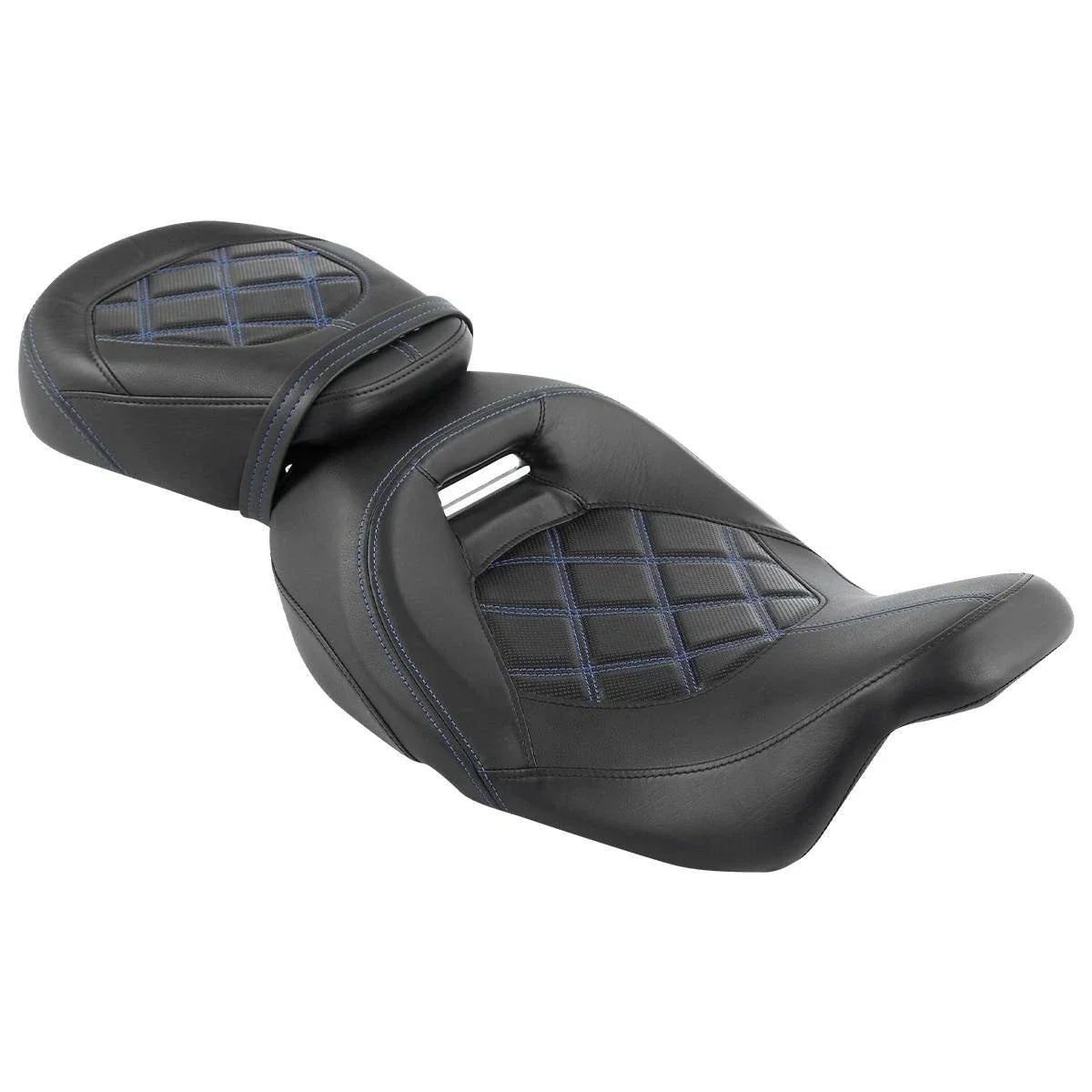 Rider Passenger Seat & Backrest Pad for Harley Touring Electra Glide (2014–2023)