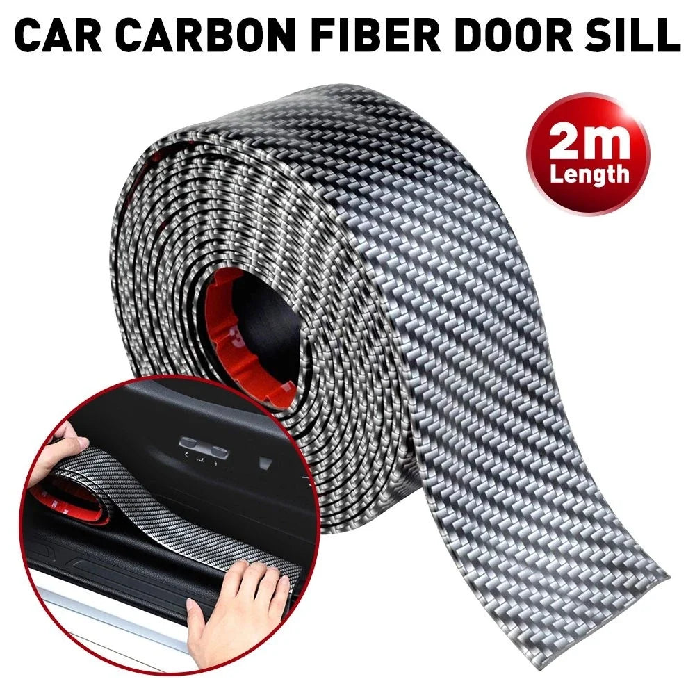 Universal 2M Carbon Fiber Splitter Lip Strip for Bumpers