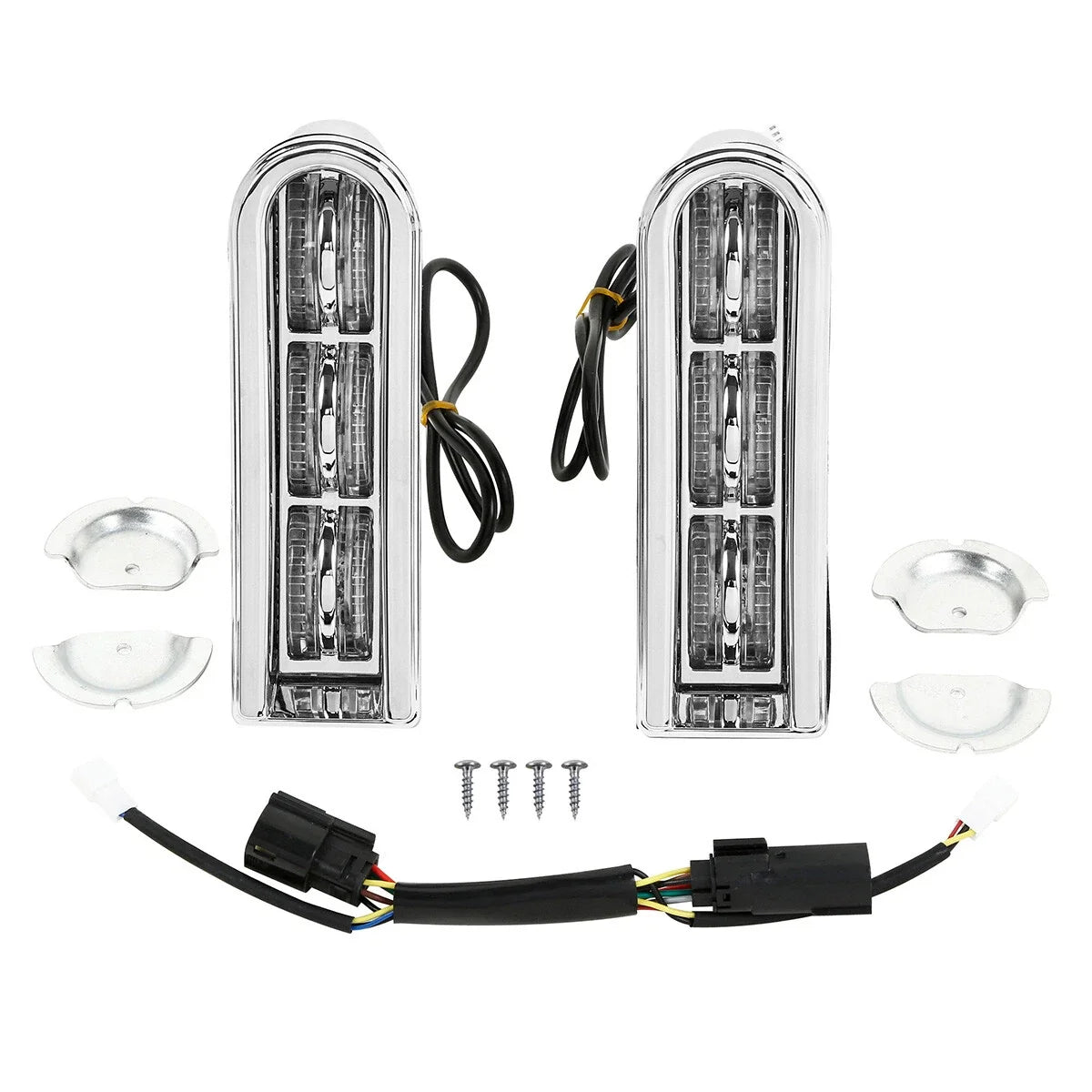 Chrome LED Inserts for Electra Glide Harley (2014-2024)