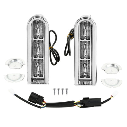 Chrome LED Inserts for Electra Glide Harley (2014-2024)