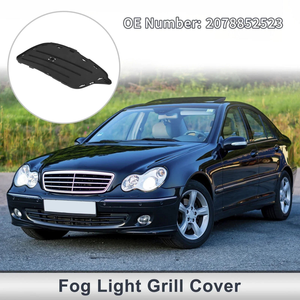 Right Front Fog Light Grill for Mercedes Benz W207 2013-2016