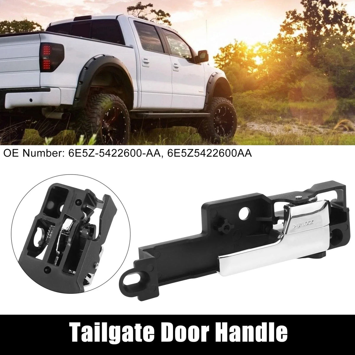 Front Right Interior Door Handle for Ford Fusion (2006–2012) 6E5Z5422600AA