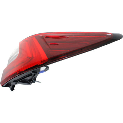 Tail Light Set for Lexus ES350 ES300h (2016) Right Inner Outer Clear/Red Halogen