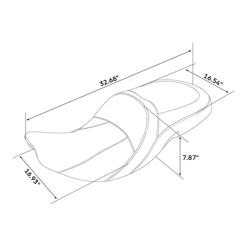Driver & Passenger Seat for Indian Roadmaster, Chieftain (2014–2022)