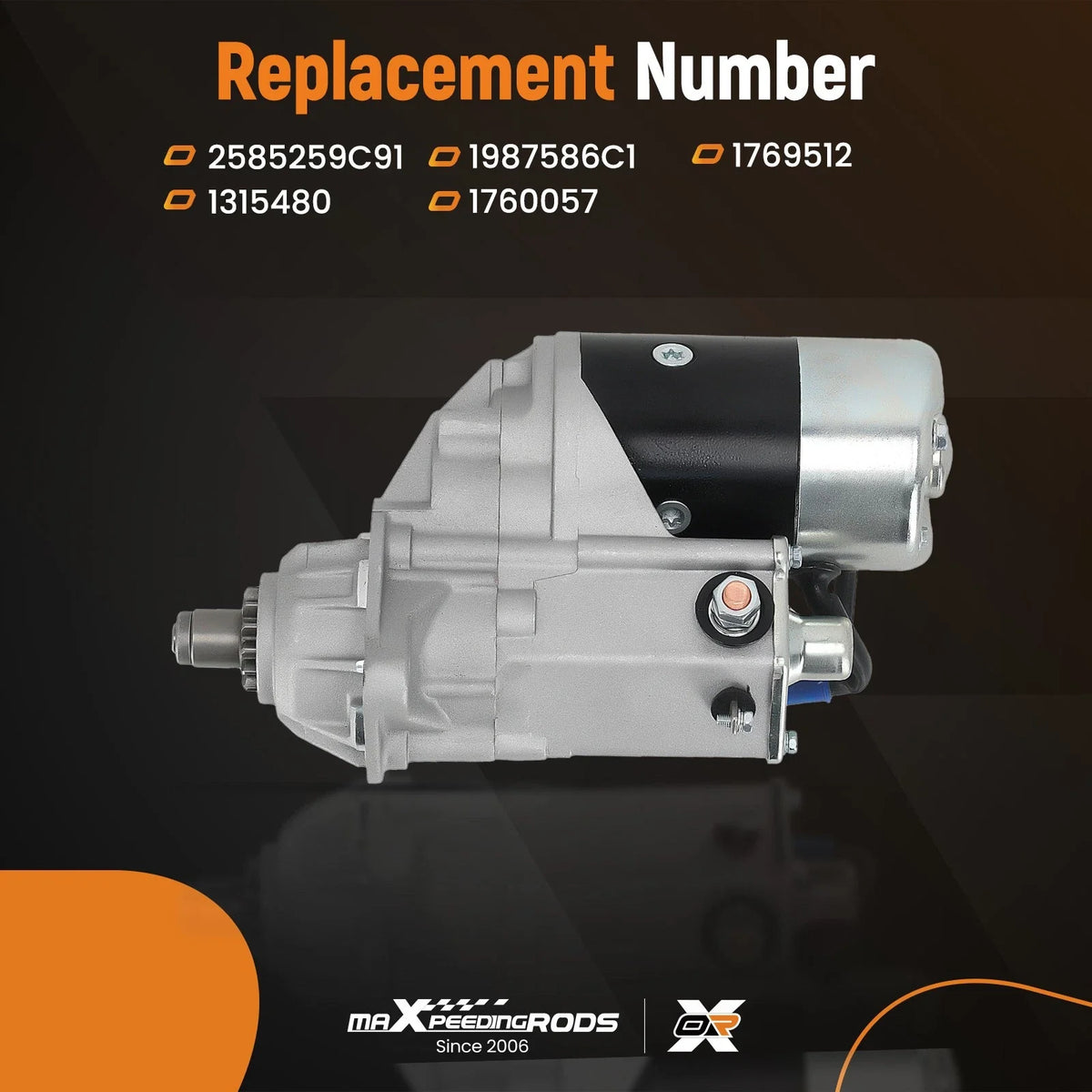 Starter for Diesel Case Uni Loader 1840 1845C 390 (1987–1999)
