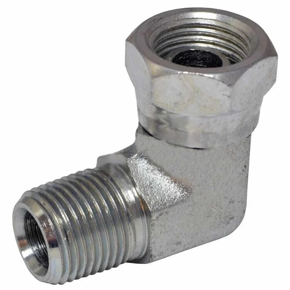 90 Degree Swivel Fitting for Boss Snowplow Sport Duty RT2 & RT3 (Fits HYD01620)