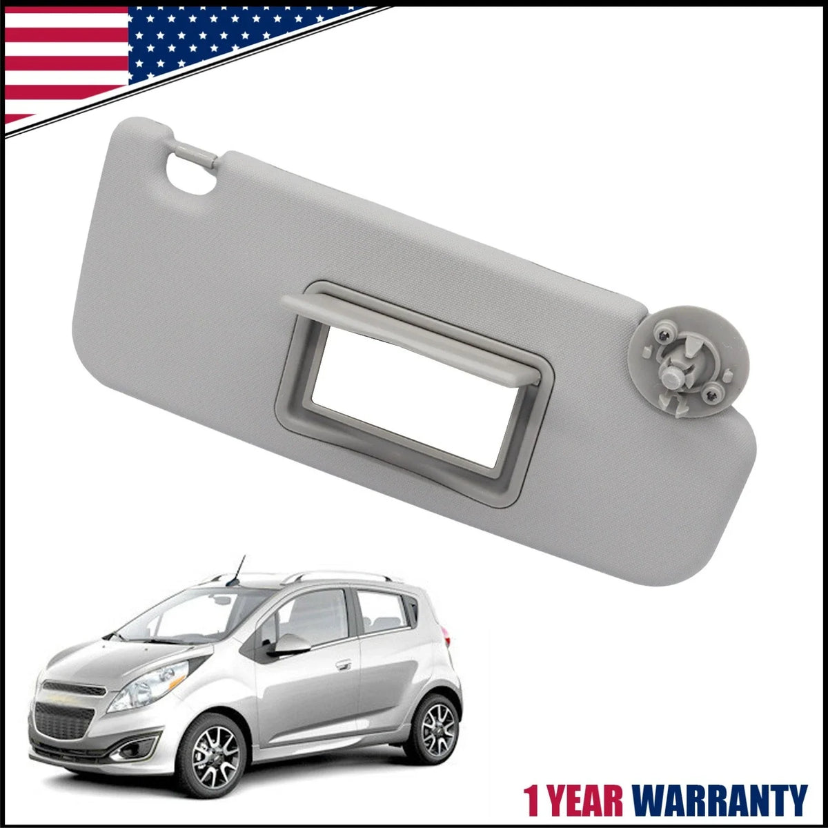 Right Passenger Side Sun Visor for 2012–2020 Chevrolet Sonic