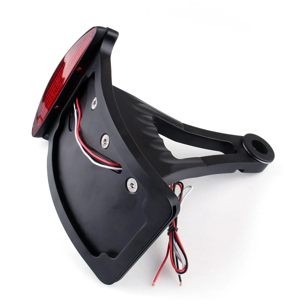 Side Axle Mount License Plate Bracket for Harley (Fits )