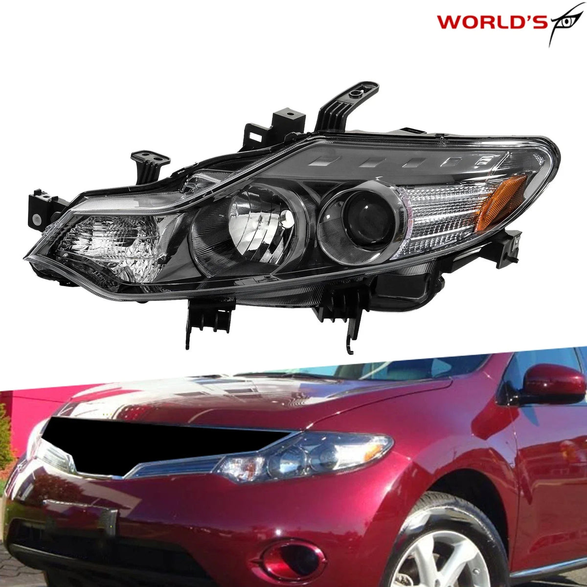 Halogen Headlight for Nissan Murano (2009–2014) Left Side