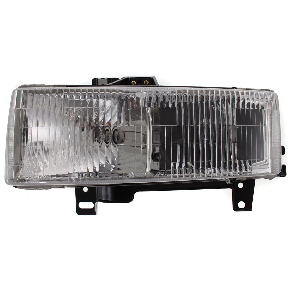Halogen Headlight Set for Chevrolet Express 3500 (1996–2002) w/ Bulb Pair