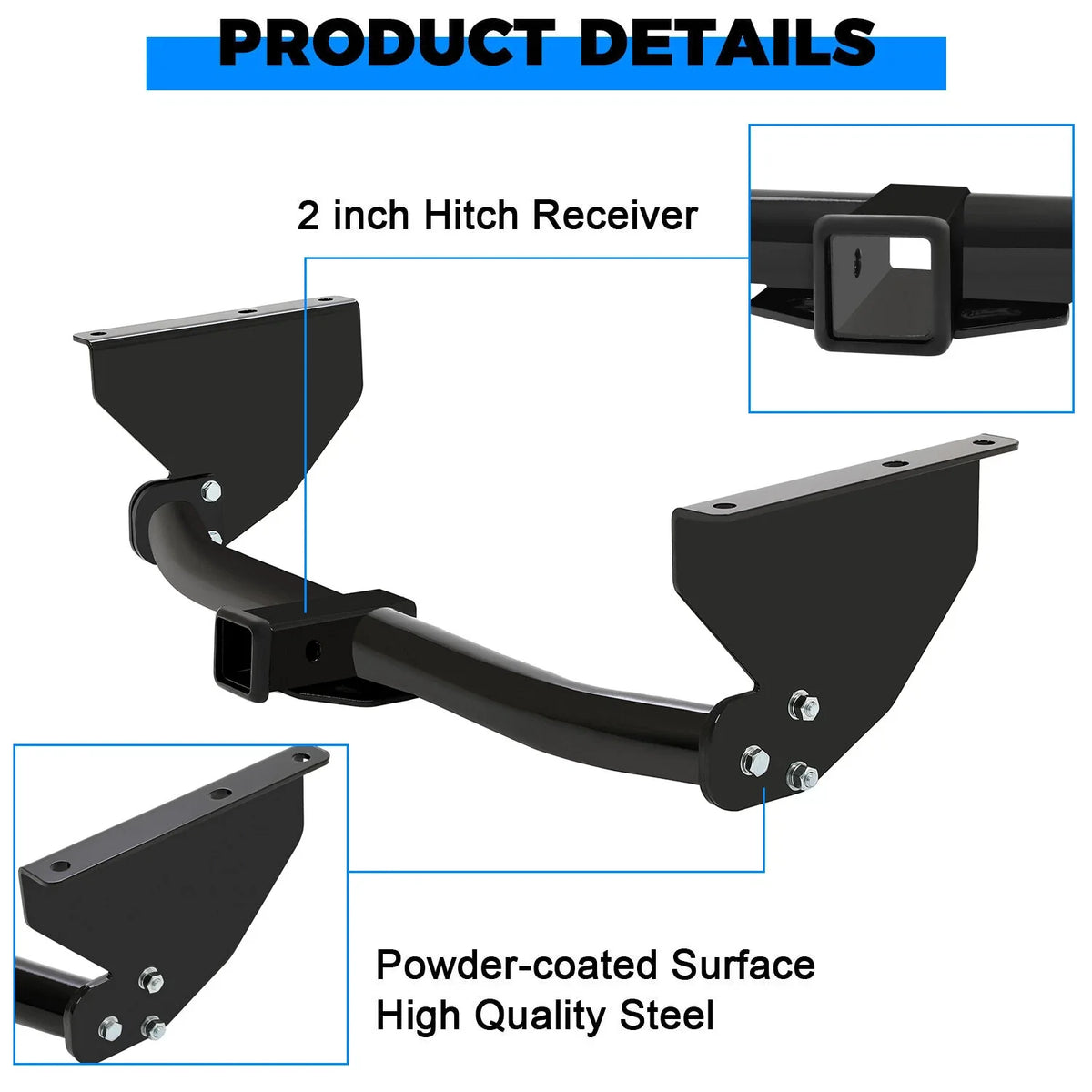 Trailer Hitch Class 3 2" Receiver for Jeep Grand Cherokee (1999-2004)