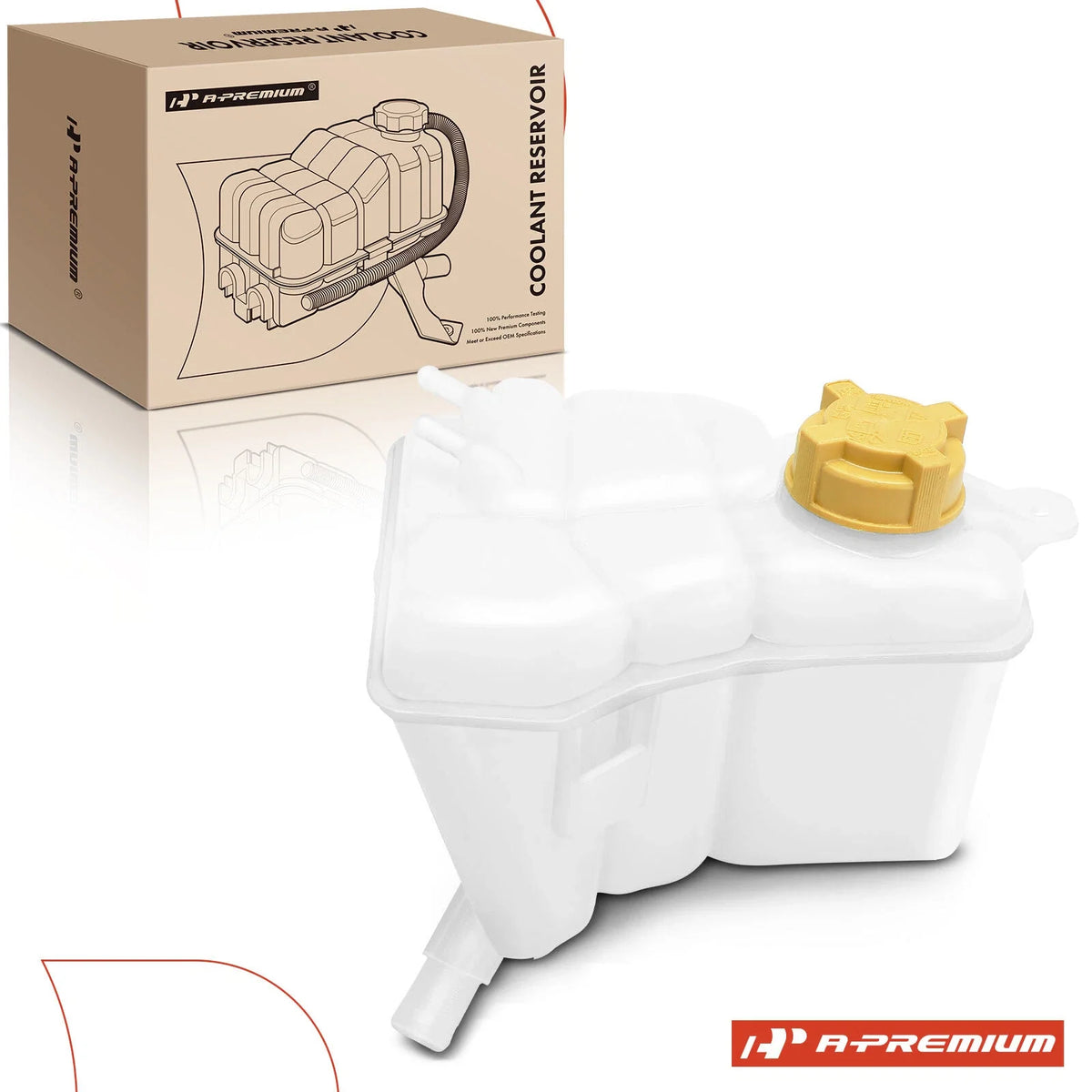 Front Engine Coolant Reservoir with Cap for Ford Fiesta (2003–2008)