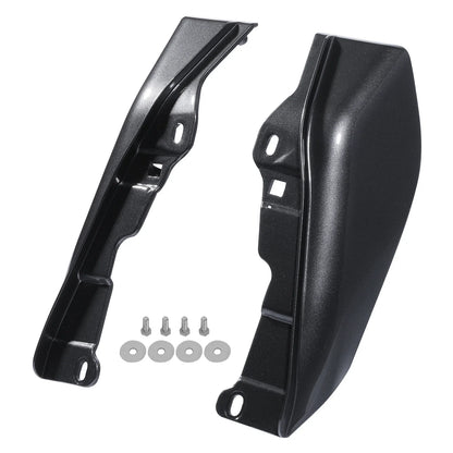 Mid Frame Air Deflectors - Black Geometric for Harley Touring 2009–Present