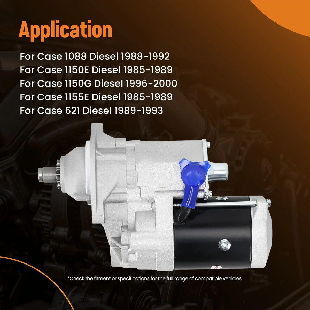24V Diesel Starter for Case 850E 855E 5.5kW 128000-2563