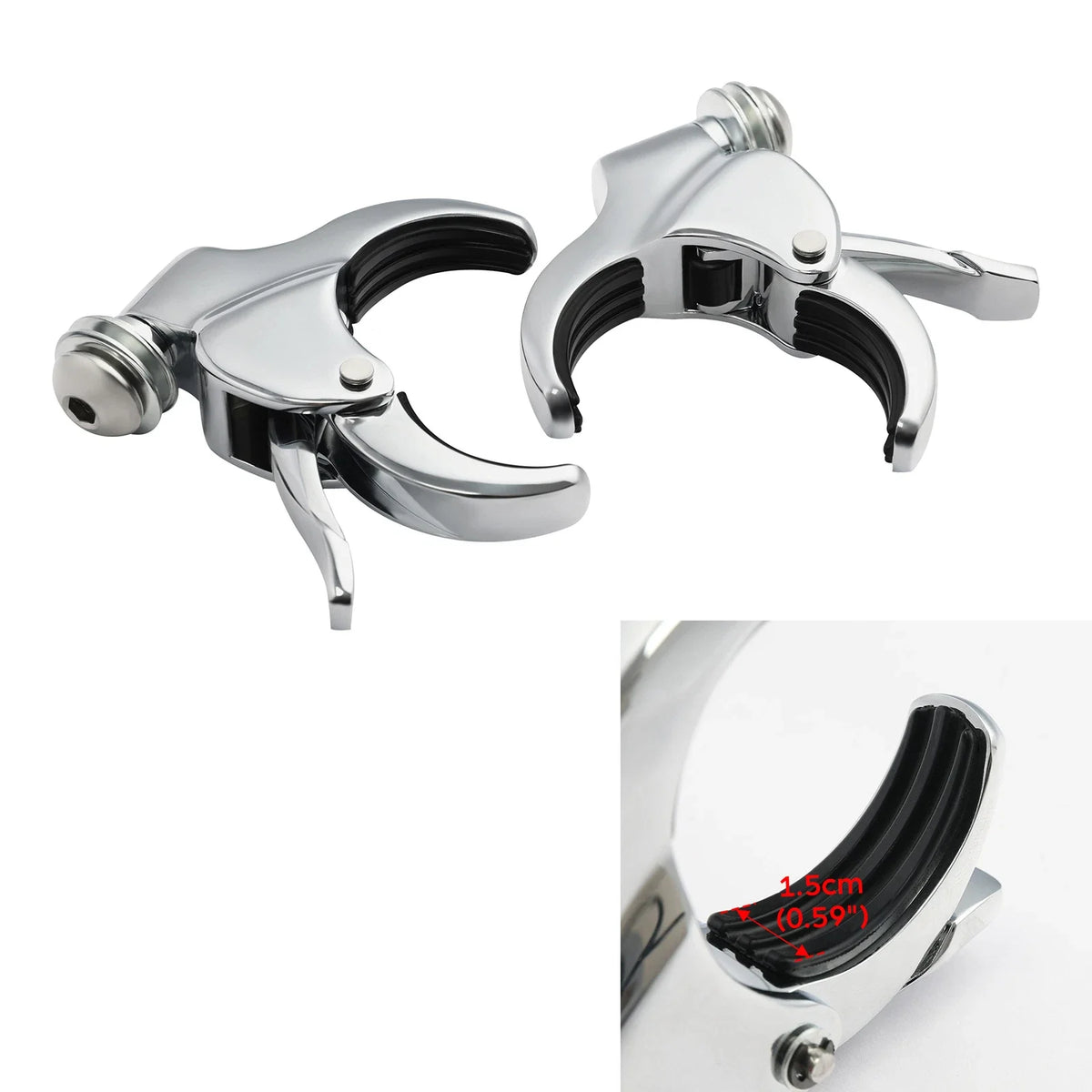 Set of 4 Windshield Clamps for Harley V-Rod Dyna VRSCA 2002-2017
