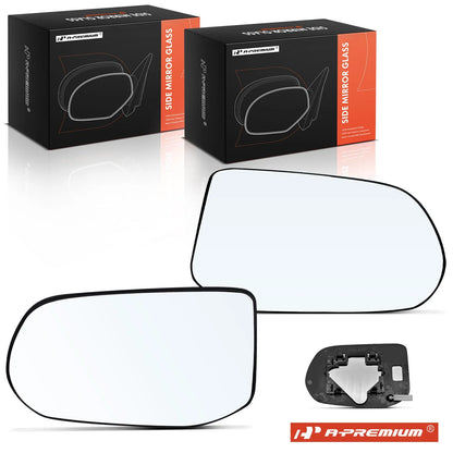 Pair Manual Mirror Glass for Honda Civic (2006–2011)