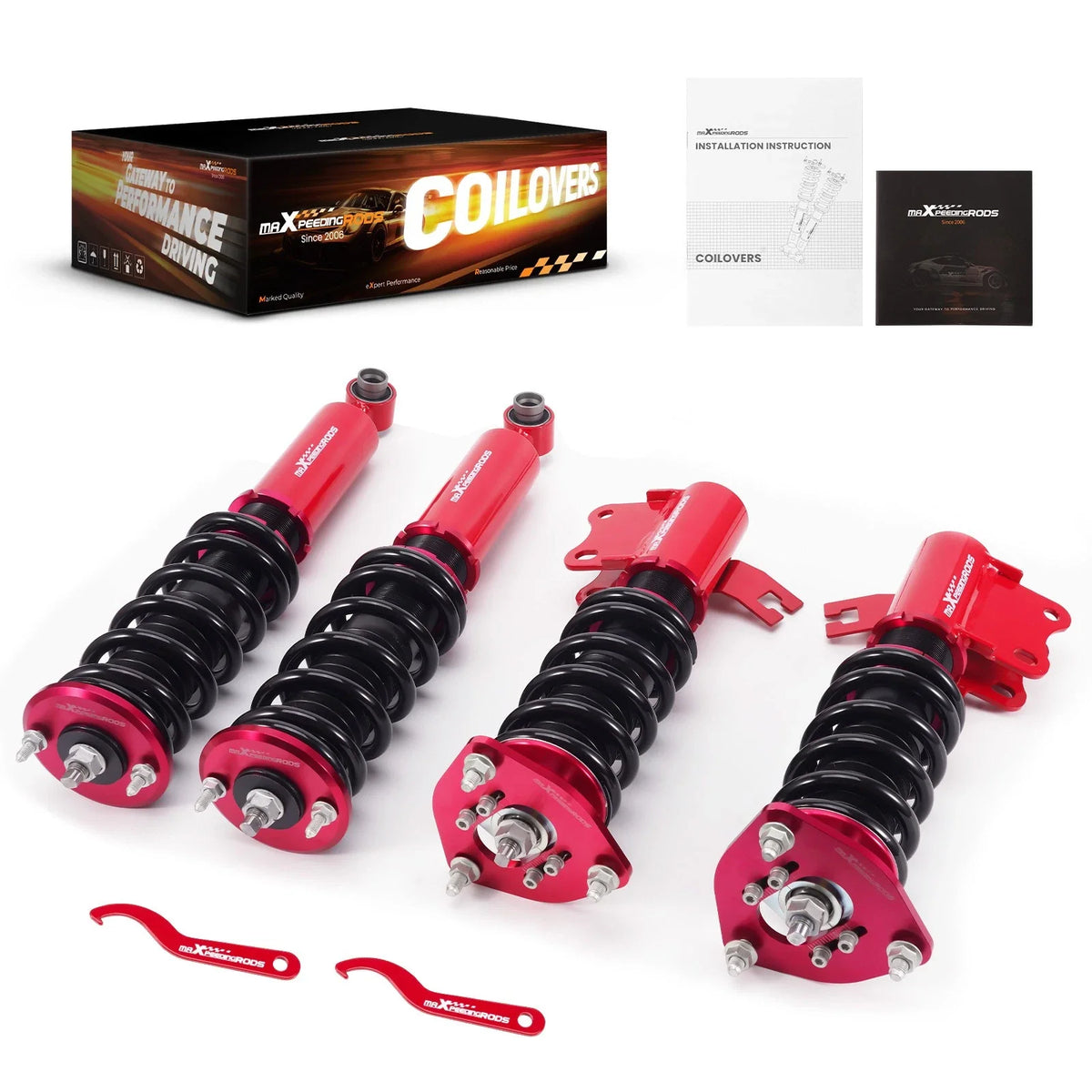Adjustable Shocks & Coilover Spring Set for Nissan 240SX S13 1989-1994