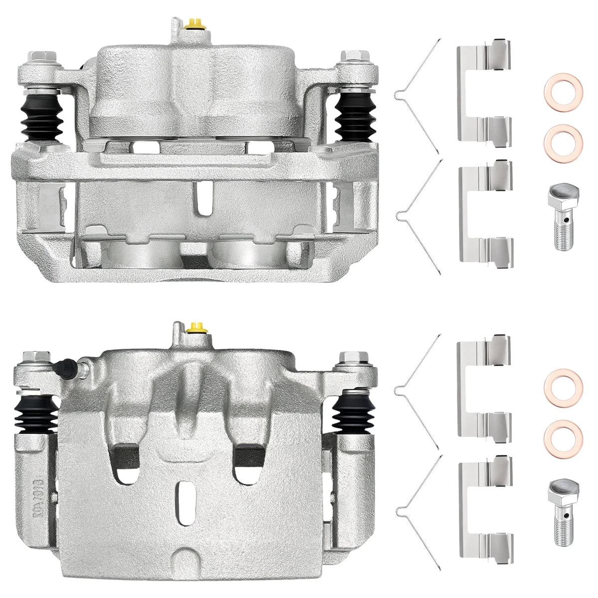 Pair Front Calipers for Acura MDX (2014–2019), Pilot (2016–2021), Ridgeline (2017–2020) 3.5L