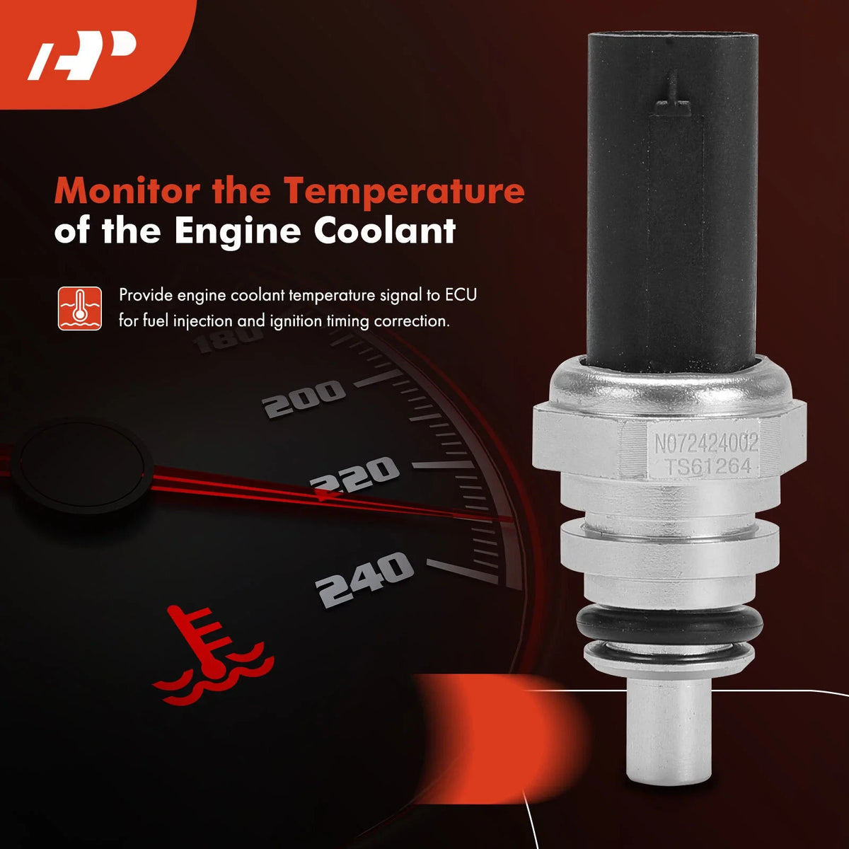 Temperature Sensor for Engine Coolant - Ford F-250/F-450 2008-2010