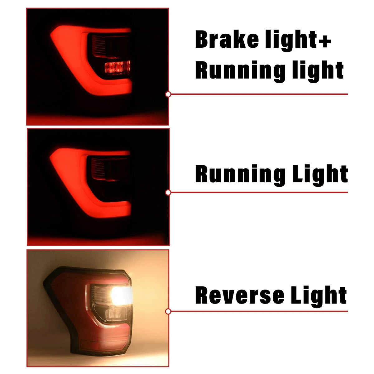 Left and Right LED Tail Lights for Ford Expedition 2018–2021