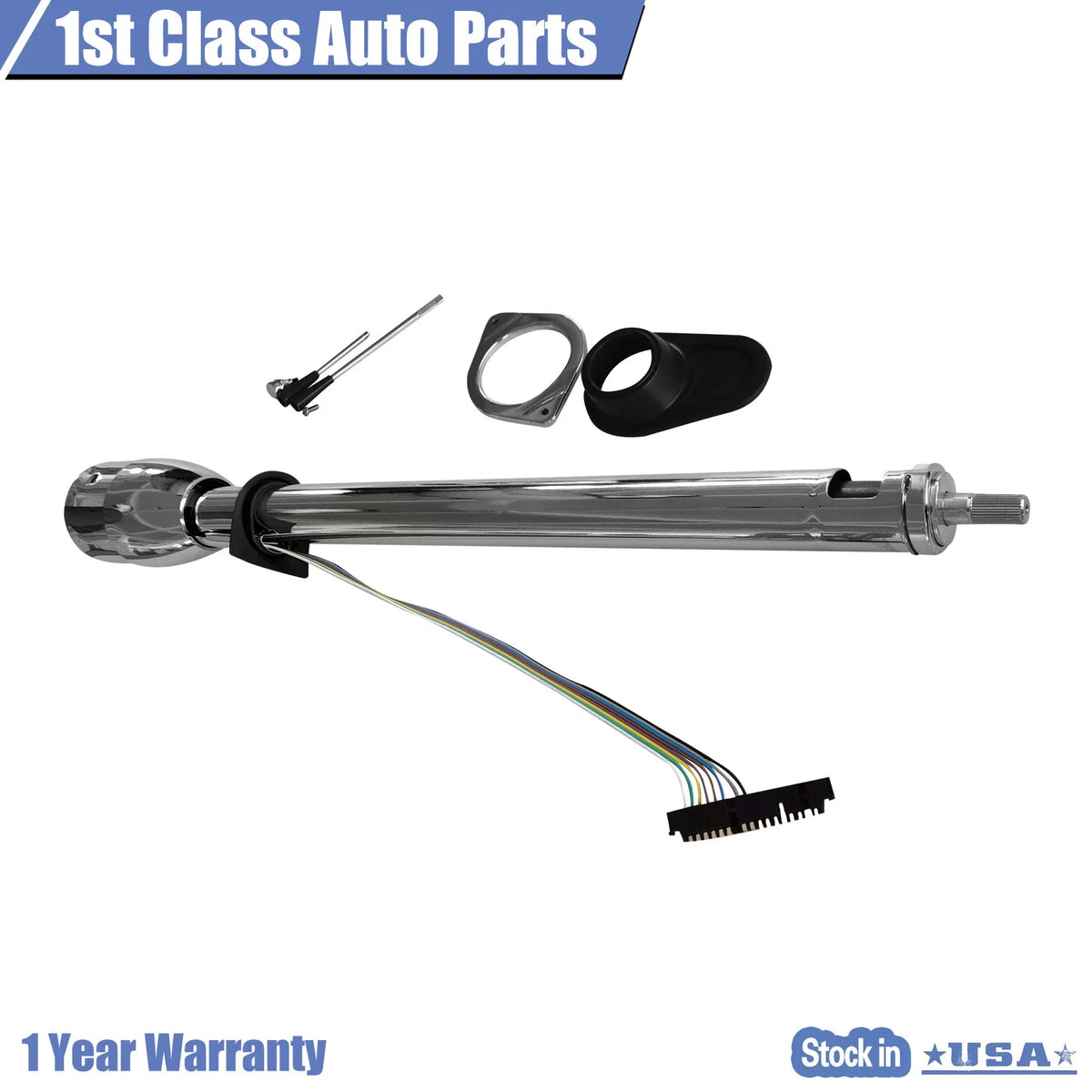 35" Tilt Shift Steering Column for Universal (Paintable Steel Chrome)