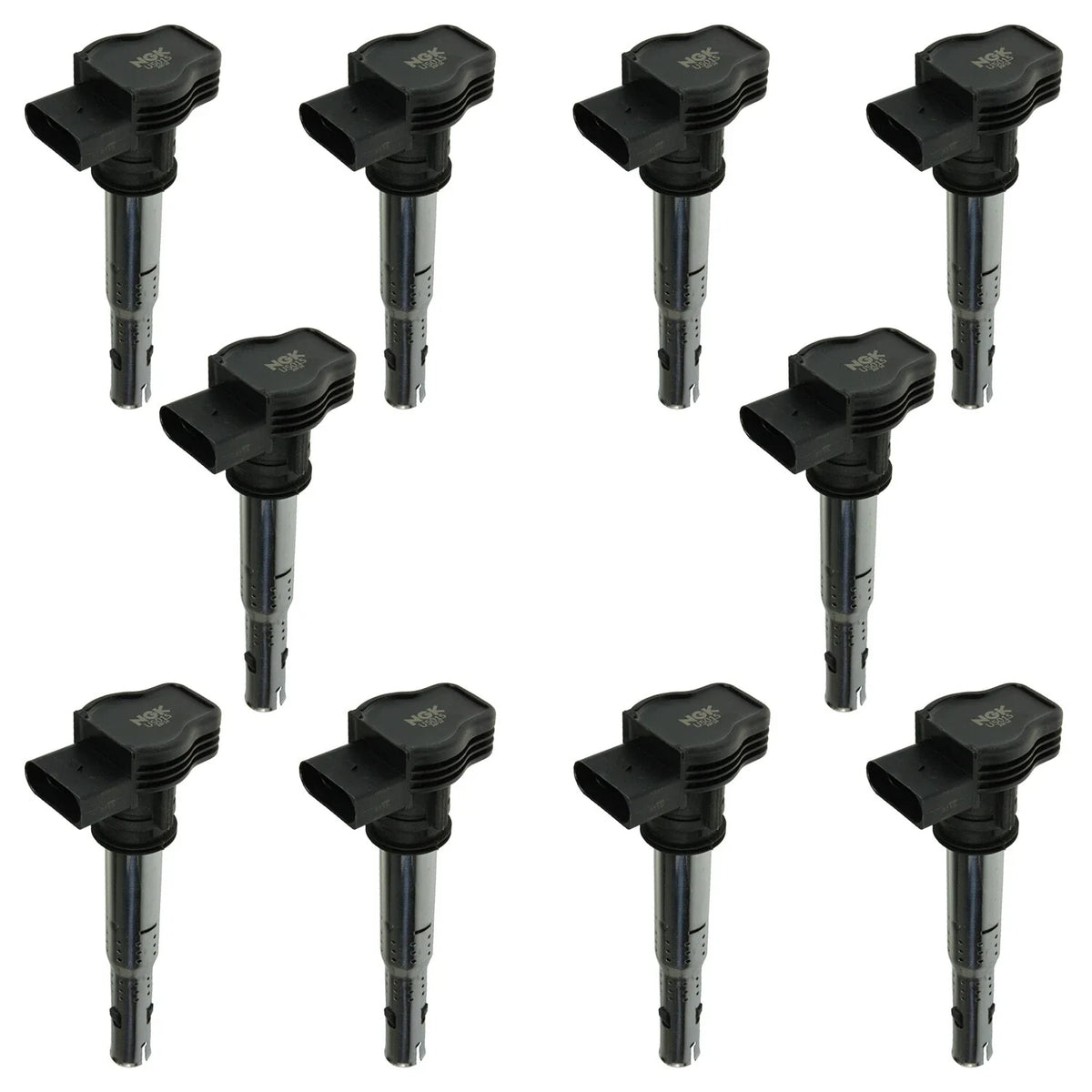 Set of 10 NGK Ignition Coils for Audi R8 5.2 V10 (2009–2015) 48978