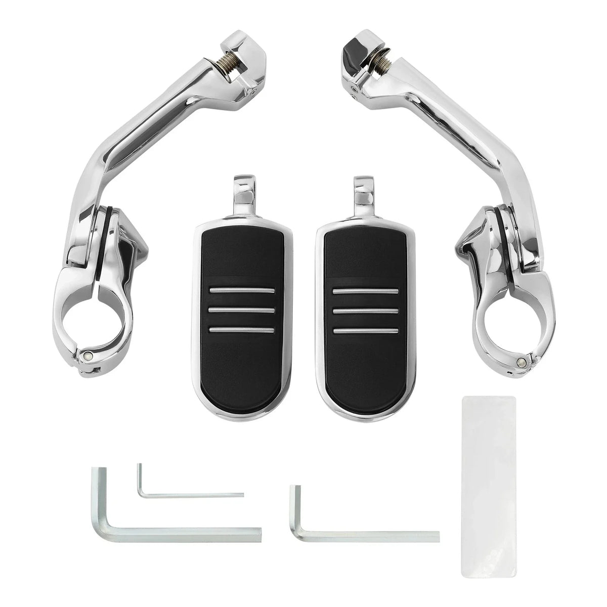 1-1/4" Chrome Long Pegstreamliner Highway Engine Guard Footpeg for Harley