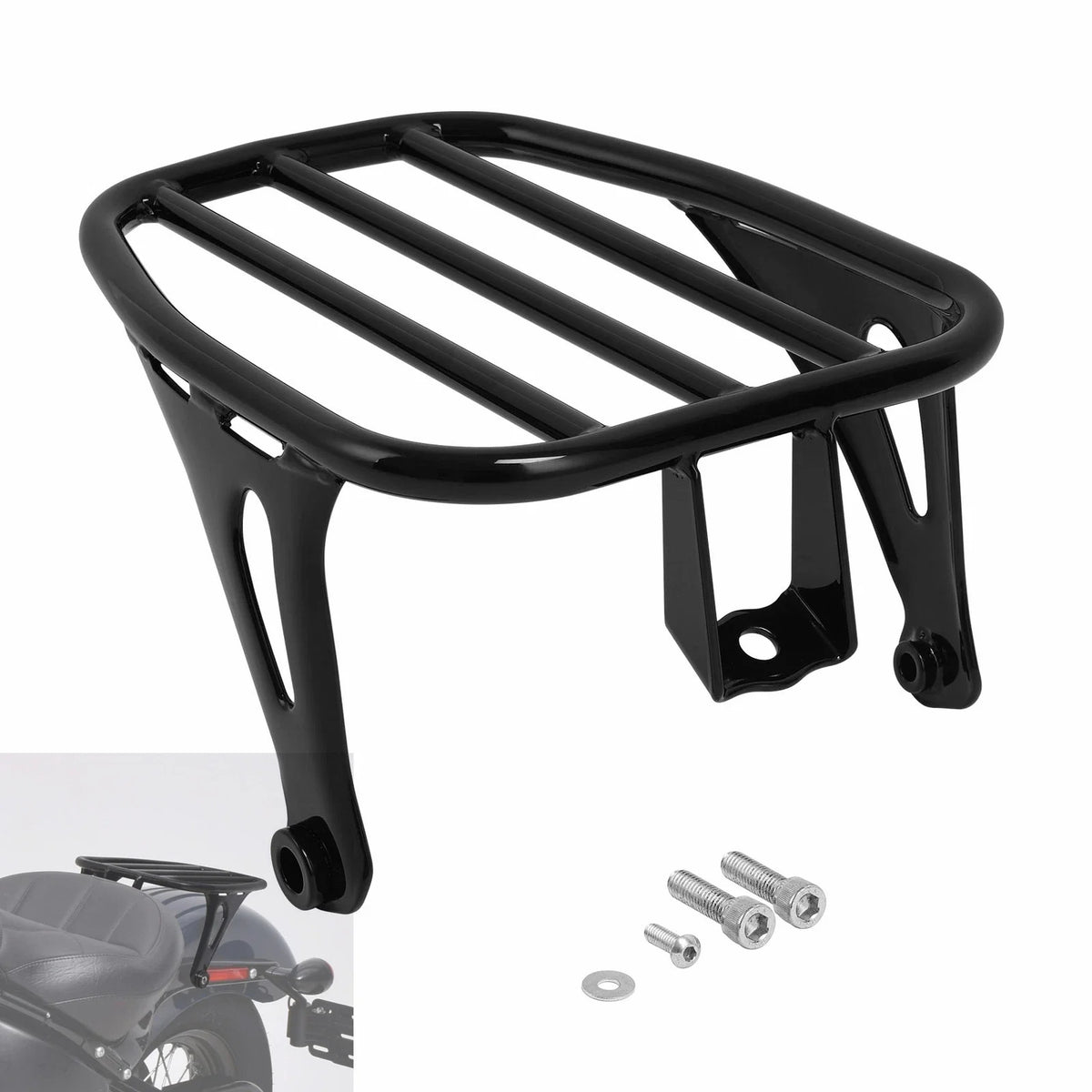 2021-2025 Harley Street Bob Slim FXBB FXBBS Solo Luggage Mount Rack