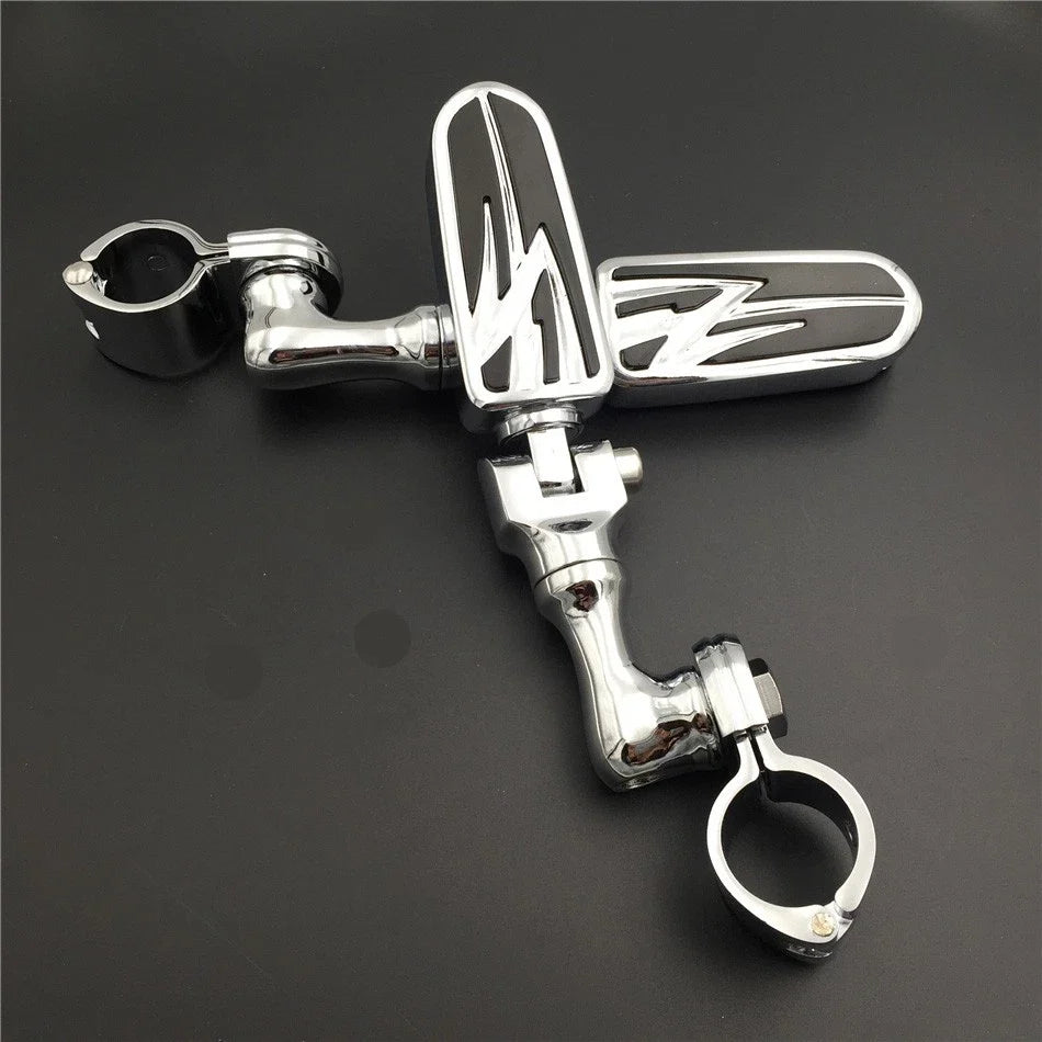 1-1/2" Adjustable Chrome FootPeg for Suzuki and Triumph Rocket