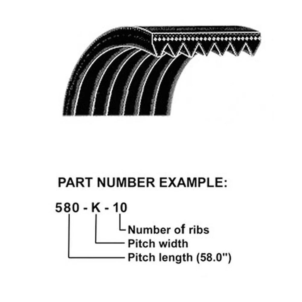 Micro-Rib V-Belt A-559K6-AI for