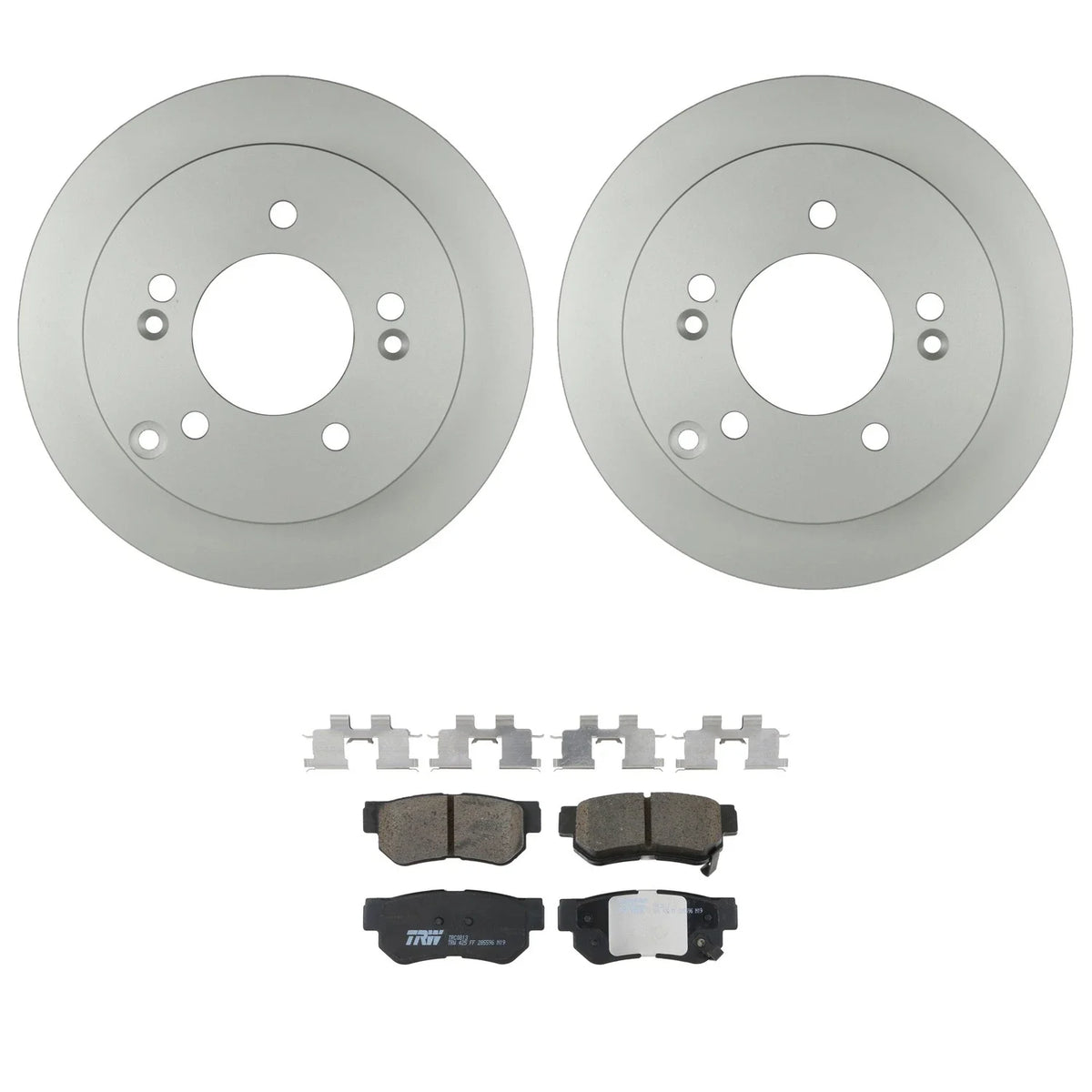Bosch QuietCast Rear Rotors & TRW Pro Ceramic Brake Pads for Sonata Tucson (2011–2023)