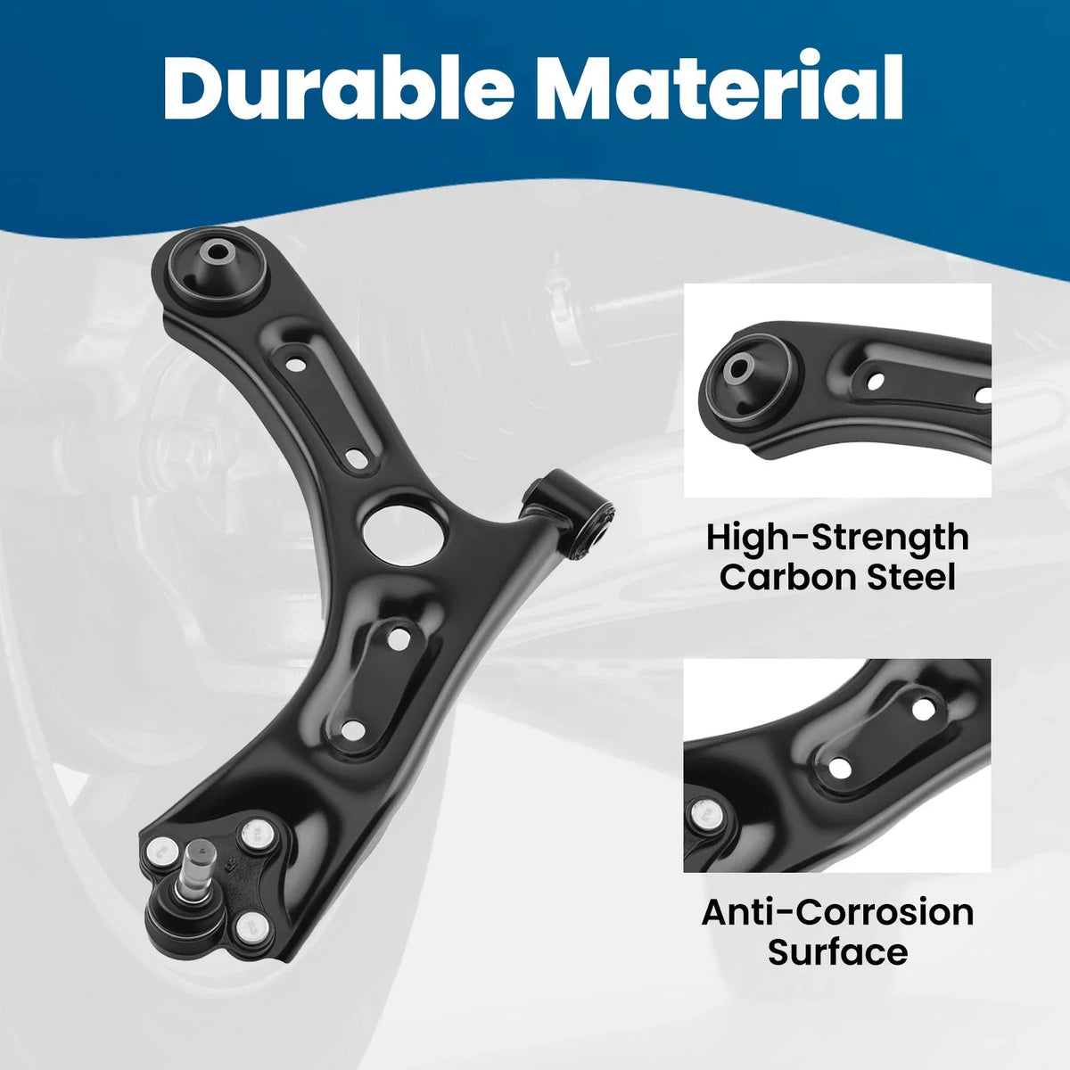 Front Lower Control Arm Kit w/ Ball Joints for Hyundai Sonata, Optima (2015–2019)