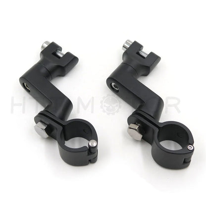 Foot Peg Mounts 25mm Offset for Harley Davidson and Honda Models