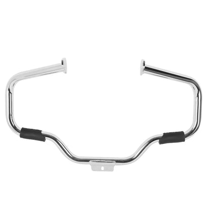 Chrome Mustache Engine Guard Crash Bar Foot Peg Clamps for Softail FL 2000-2017