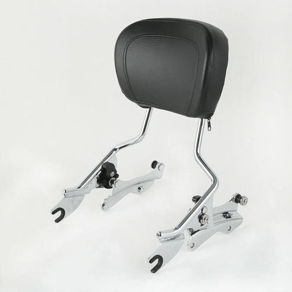 Backrest Sissy Bar Pad with 4 Point Docking Kit for Harley Touring 2014-2023