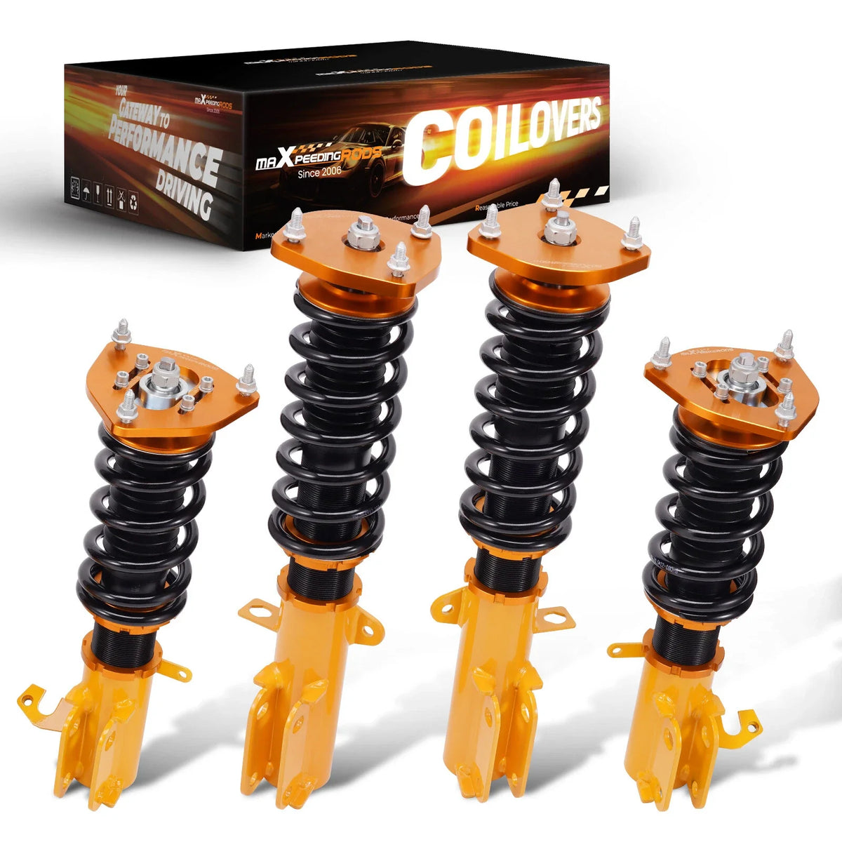 Lowering Kit Adjustable Coilovers Struts for Toyota Corolla 1987-2002
