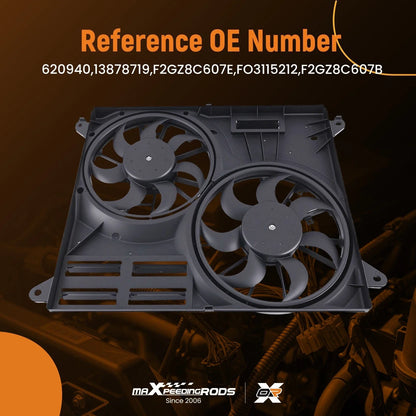 Radiator Cooling Fan Assembly for Ford Edge (2015–2020) Lincoln MKX/Nautilus